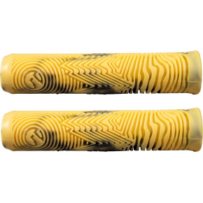 North Industry Black/Canary Yellow Swirl grips