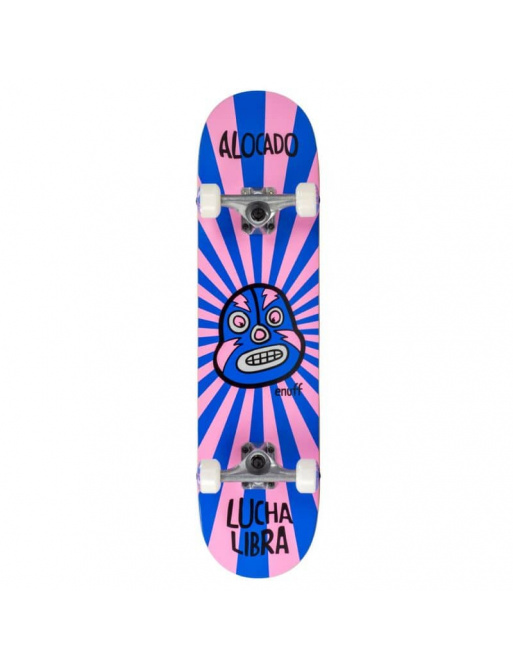 Enuff Lucha Libre Complete Skateboard Pink / Blue 7.75 x 31.5