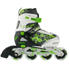 NJ 9012 AND GREEN ROLLER SKATES NILS EXTREME