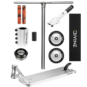 Freestyle Scooter Custom Divine Street 6" 580 mm Silver