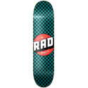 RAD Checker Skate Board (7.75"|Black/Turquoise)