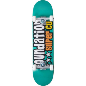 Foundation 3 Star Skateboard Complete (7.88"|Turquoise)