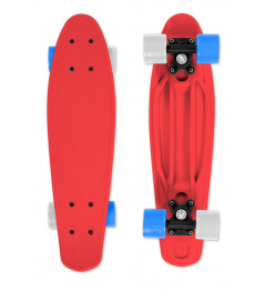 Skateboard FIZZ BOARD Red, Blue-White PU, red