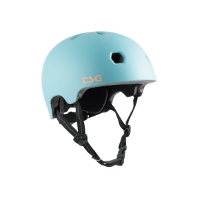 TSG Meta Solid Color Helmet Satin Blue Tint S/M