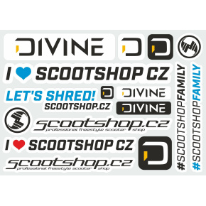 Scootshop.cz X Divine L sticker sheet