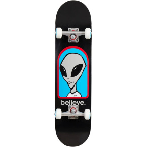 Alien Workshop Believe Skateboard Set (7.75"|Black/Blue/Grey)