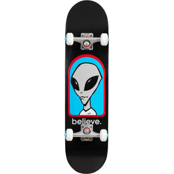 Alien Workshop Believe Skateboard Set (7.75"|Black/Blue/Grey)
