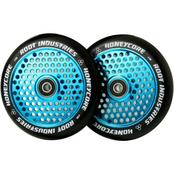 Wheels Root Industries Honeycore black 120mm 2pcs Sky Blue