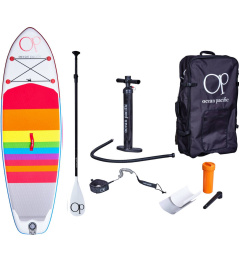 Ocean Pacific Venice All Round 8'6 Inflatable Paddle Board (Bílá/Červená/Modrá)