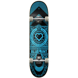 Blueprint Home Heart Skateboard Set (7.75"|Blue/Black)