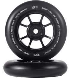North Signal V2 Wheels 110mm 24mm Matte Black/Black Pu