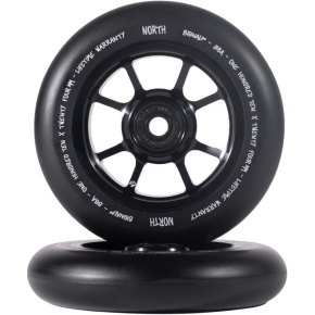 North Signal V2 Wheels 110mm 24mm Matte Black/Black Pu