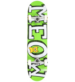 Meow Logo Skateboard Set (7.75 "| Green / White / Yellow)