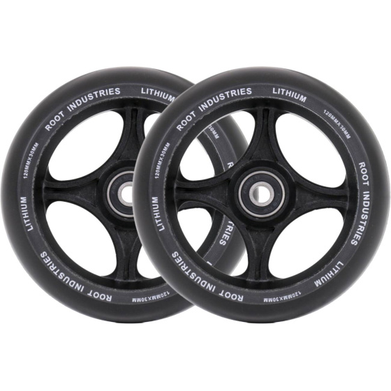 Root Lithium Scooter Wheels 2-Pack (120mm | Black)