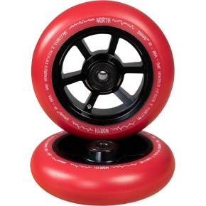 North Signal V2 Wheels 110mm 24mm Black/Red Pu