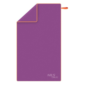 Microfiber towel NILS aqua NAR12 purple/orange