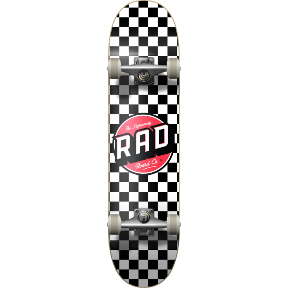 RAD Checkers Skateboard Set (8 "| Checkers Black)