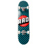RAD Checkers Progressive Skateboard Complete (7.25"|Black/Turquoise)