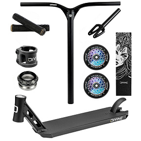 Freestyle Scooter Custom Divine Park ALU Black Freestyle Scooter Custom Divine Park ALU Black