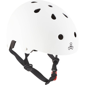Triple Eight Dual Certified Skate Helmet (XS-S|White)