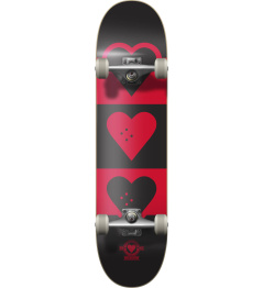 Heart Supply Quadron Logo Skateboard Complete (8.25"|Red)