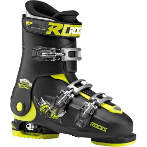 Roces Idea Free 6in1 adjustable children's ski boots (22.5-25.5|Black/green)