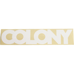Colony Car Window Sticker (White)