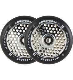 Root Honeycore Black 110mm Wheels for Scooter Set 2 (110mm | Mirror)