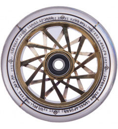 Striker Zenue Series Clear Scooter Wheel (110mm | Gold Chrome)