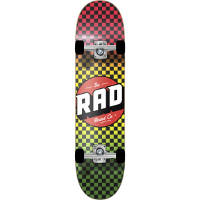 RAD Checkers Progressive Skateboard Complete (7.5"|Rasta)