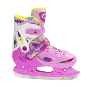 NH 1105 AND PINK CHILDREN'S ICE SKATES NILS EXTREME