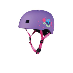 Micro LED Floral Purple S Helmet (48-53 cm)