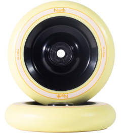 North Fullcore Scooter Wheel (24mm | Matte Black/Cream)