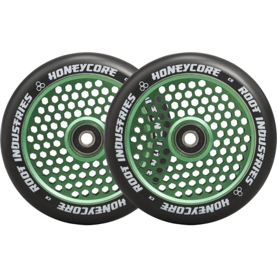 Wheels Root Industries Honeycore black 120mm 2pcs green