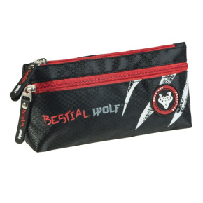 Double Pencil Case Bestial Wolf