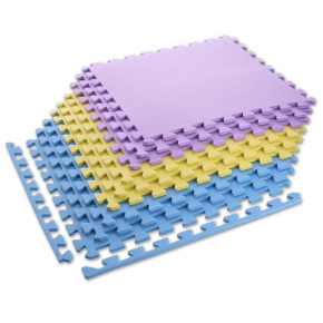 Protective puzzle mat MP10 yellow-blue-purple