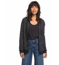 Roxy Sweatshirt Trippin 797 kvj8 true black dots for 2018/19 women vell.L