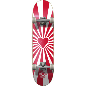 Heart Supply Burst Logo Skateboard Set (8"|Red)