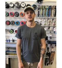 T-shirt Scootshop.cz KeepXRide V1 gray