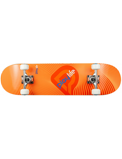 Skateboard Playlife Illusion Orange 31x8 "
