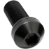 TLC 14x1mm Rear Titanium BMX Hub Bolt (14mm|Black)