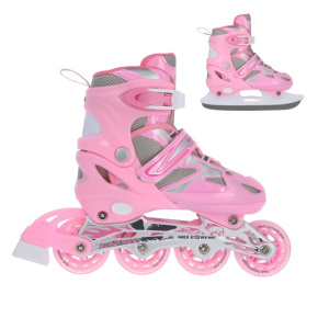 NH 18366 AND PINK WINTER SKATES 2IN1 NILS EXTREME