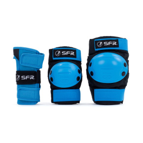 SFR Youth Ramp Triple Pad Set - Black/Blue - Medium