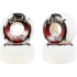 Blood Orange Street Raw Conical Cruiser Wheels 4-Set (57mm|White/Red)
