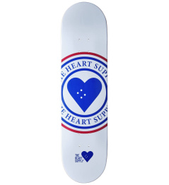Heart Supply Insignia Skate Board (8.25"|White)