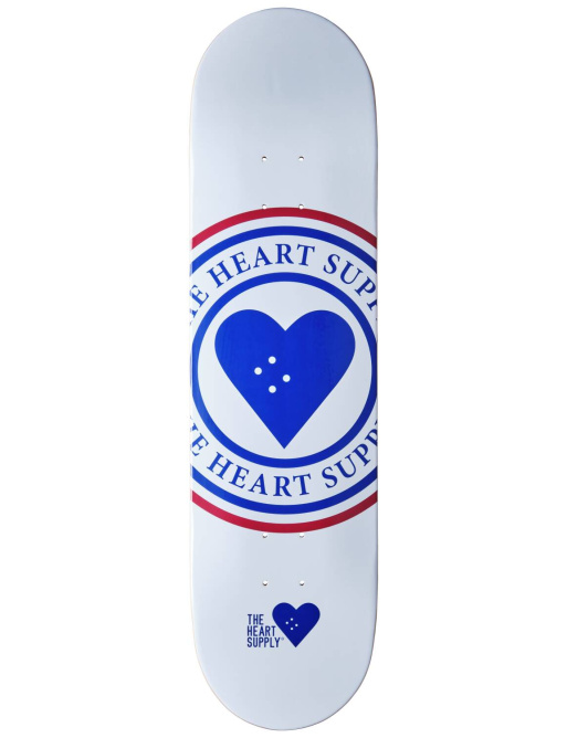 Heart Supply Insignia Skate Board (8.25"|White)
