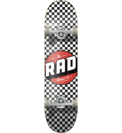 RAD Checkers Progressive Skateboard Complete (8.25"|Black/White)
