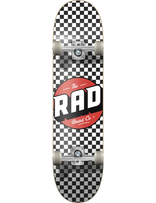 RAD Checkers Progressive Skateboard Complete (8.25"|Black/White)