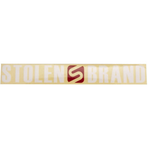 Stolen Logo Sticker (L|White)