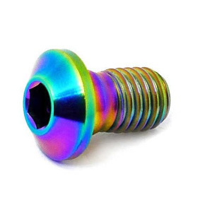 TLC Titanium BMX Derailleur Screw (Rainbow)